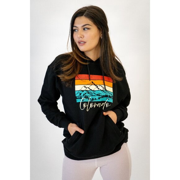 Colorful Colorado Black Hoodie - Picture 3 of 3
